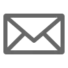 Icône de lettre ou enveloppe grise
